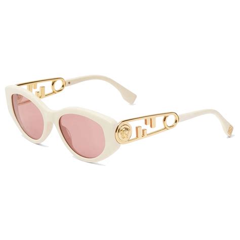 fendi white sunglasses|fendi sunglasses price.